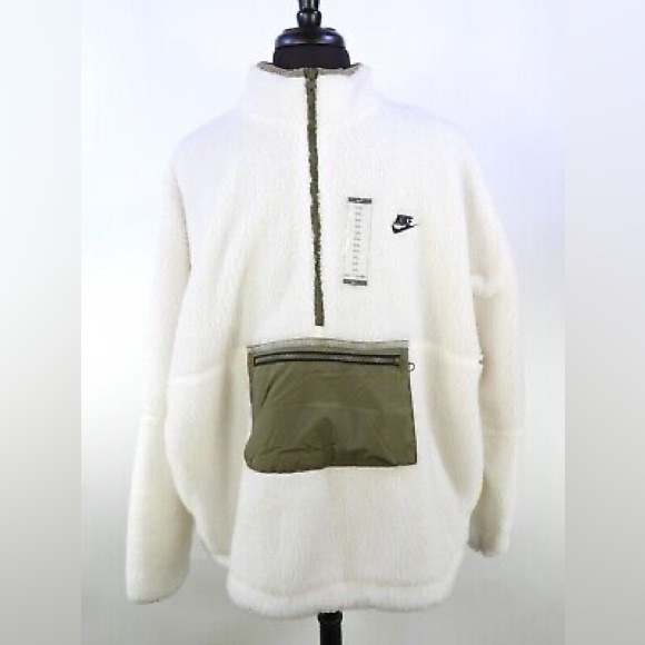 nike club nike half zip borg sweat